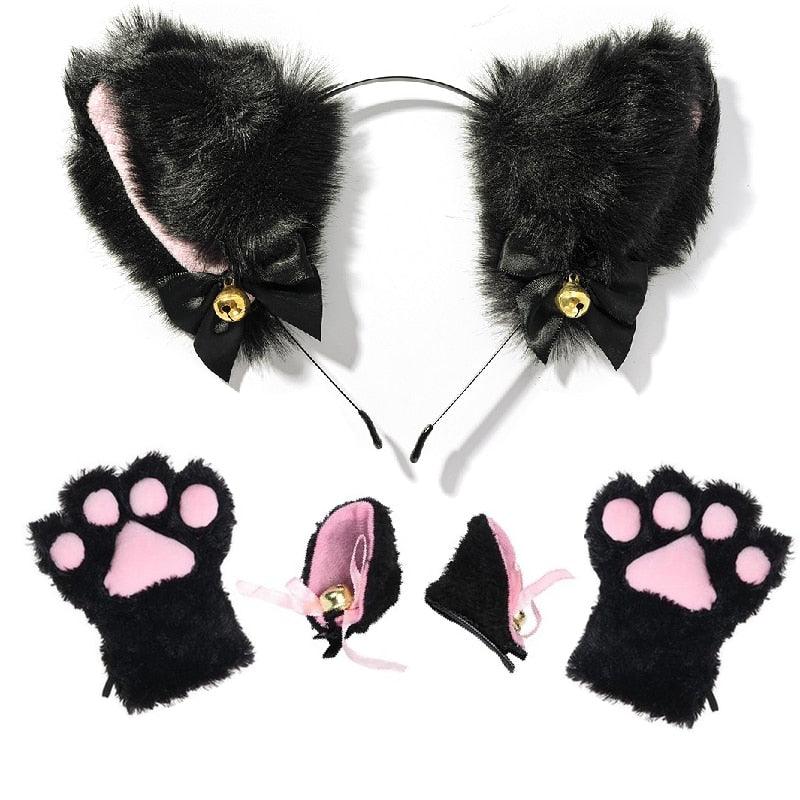 Cat Ears & Gloves Set