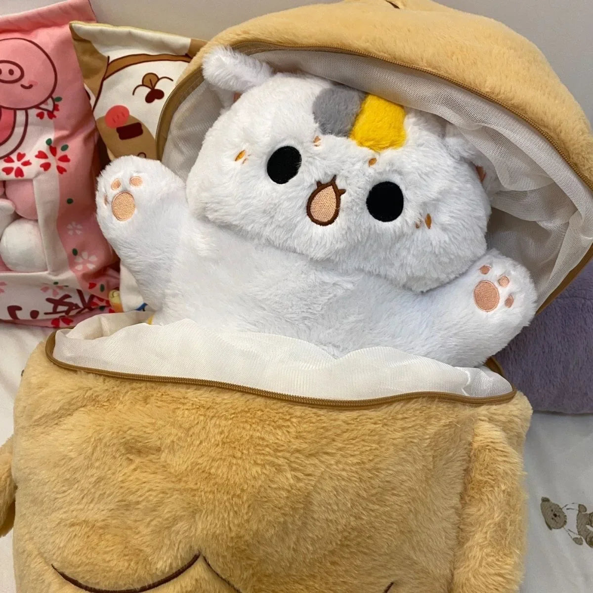 Cat Taiyaki Fish Plush