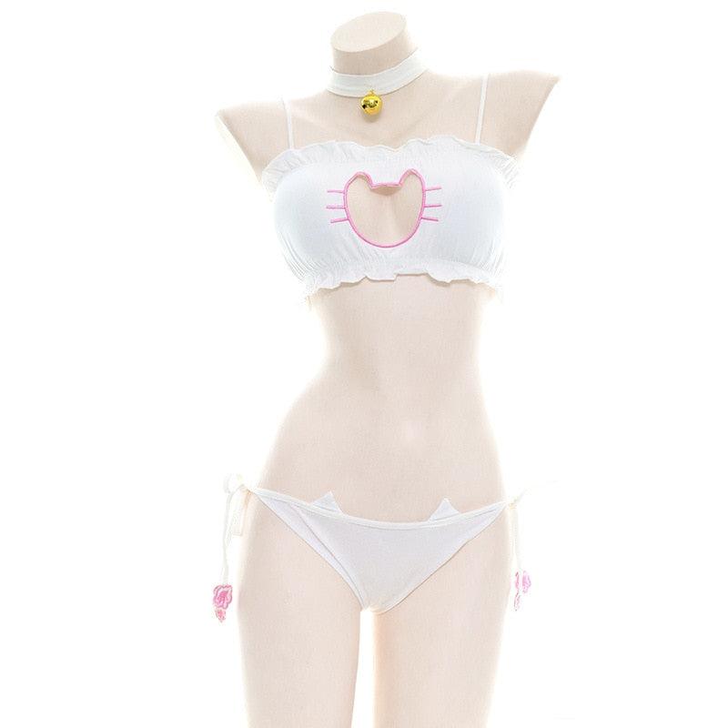 Cat Keyhole Swimsuit