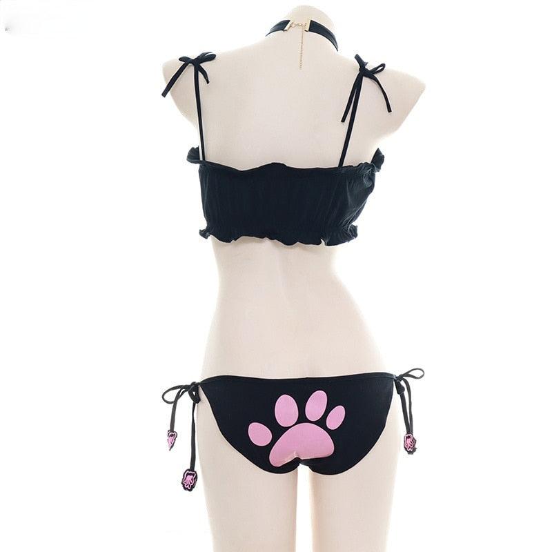Cat Keyhole Swimsuit