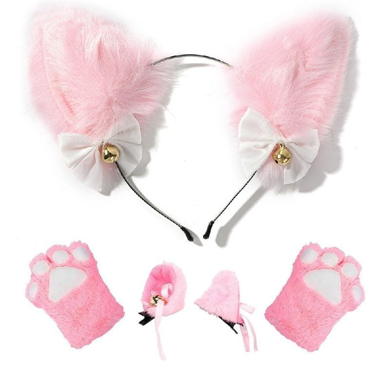 Cat Ears & Gloves Set